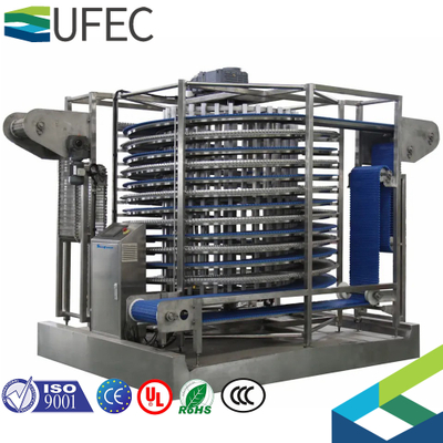 Congélateur en spirale de machine de congélation rapide en spirale de petite capacité 200kg IQF