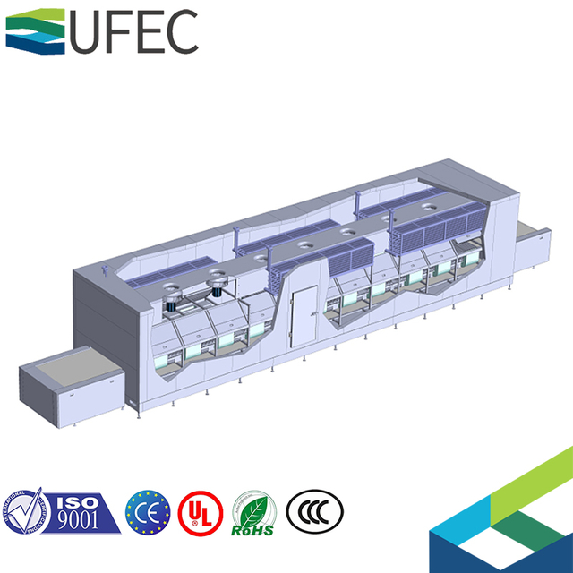 Tunnel de traitement du poisson et des crevettes surgelés industriels, tunnel de surgélation