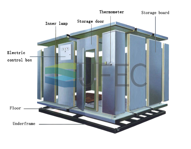 Chambre froide industrielle Prefad Cold Store (unité monobloc)