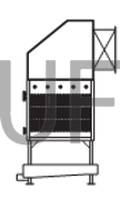 Refroidisseur d'air de type plancher à ailettes en aluminium à tube en cuivre/aluminium