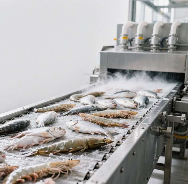 Applications de congélateurs de ceinture en acier dans l'industrie alimentaire