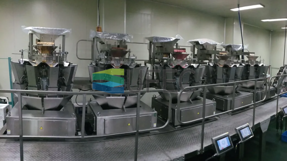 Machine de pesage multi-têtes pour croustilles/bonbons/céréales/noix/grains de café